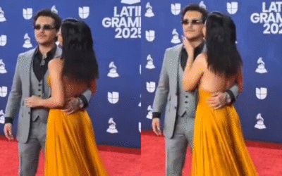 Captan a Christian Nodal rechazando beso de Ángela Aguilar | VIDEO