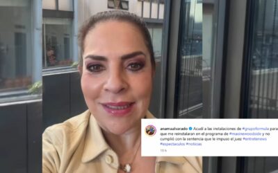 Impiden entrada a Ana María Alvarado en Radio Fórmula pese a orden del juez