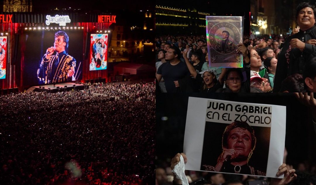 Más de 170,000 personas corean las canciones de Juan Gabriel en el Zócalo
