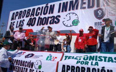 Sindicatos presionan para que se apruebe semana laboral de 40 horas antes del fin de año