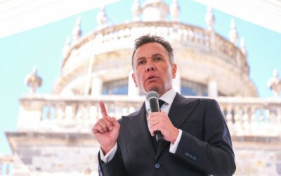 Lemus llama a la unidad en su primer informe; destaca obras rumbo al Mundial 2026