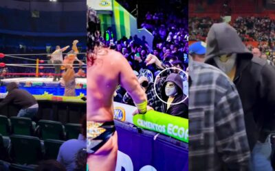 Bad Bunny se pone máscara y disfruta de la lucha libre en CDMX