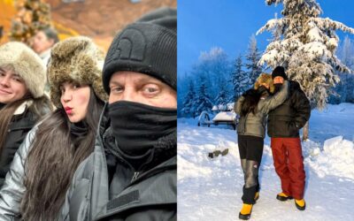 Las espectaculares fotos de Alexis Ayala y Cinthia Aparicio en las aguas de Alaska