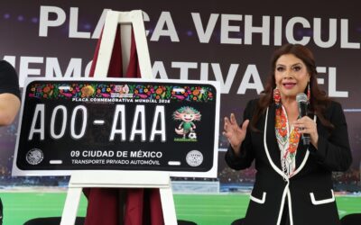 CDMX lanza placas para vehículos por el Mundial 2026; habrá solo 60,000 piezas