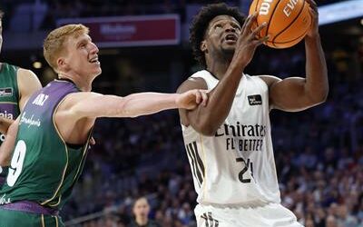 Real Madrid resiste al Unicaja y cierra un inmaculado 2025 en casa