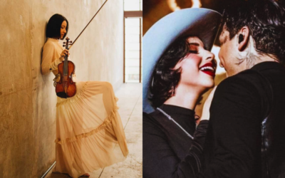 Nodal se reencuentra con su violinista Esmeralda Camacho en concierto