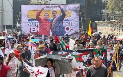 Marchan en CDMX para exigir la liberación de Maduro