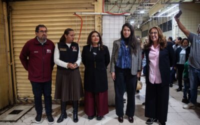 Brugada anuncia apoyos a locatarios y recursos para renovar el Mercado de Sonora