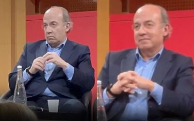“¡Asesino, lárgate!”, gritan estudiantes a Felipe Calderón en París