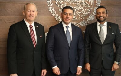 Harfuch y el director de FBI refuerzan coordinación entre México y EU para atender seguridad