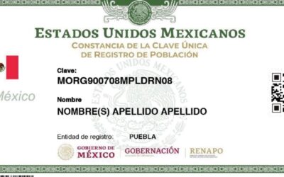 La leyenda que debe tener la CURP de una persona fallecida