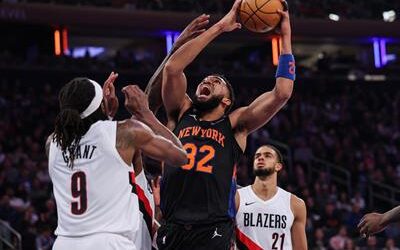 Karl-Anthony Towns tomó 20 rebotes y guió a los Knicks