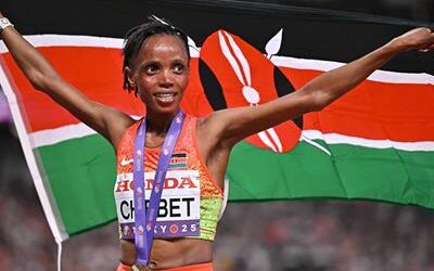 La campeona olímpica Beatrice Chebet hace una pausa para ser madre