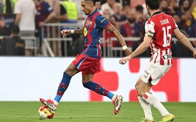 Supercopa: Raphinha lidera goleada del Barça ante Athletic en semis