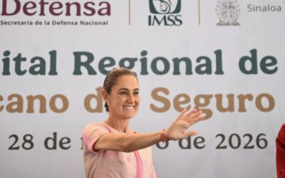 Desde Sinaloa, Sheinbaum insiste a EU: «Deben parar tráfico de armas a México y así acabará trasiego de drogas»