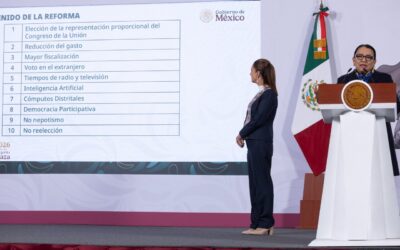Los partidos serán señalados por el pueblo si no aprueban la reforma electoral, advierte Sheinbaum