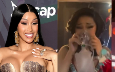 Cardi B causa preocupación tras ser vista con un tanque de oxigeno