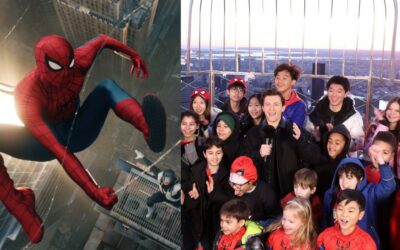 Tom Holland enciende el Empire State con colores de Spider-Man