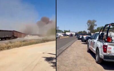 Descarrilamiento de tren en Aguascalientes deja varios heridos y un muerto