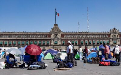 CNTE protesta en CDMX y Chichén Itzá; »nos vemos en el Mundial», dice