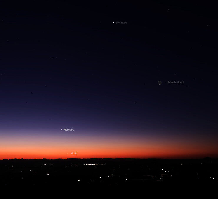 Efemérides celestes del 9 al 15 de marzo de 2026