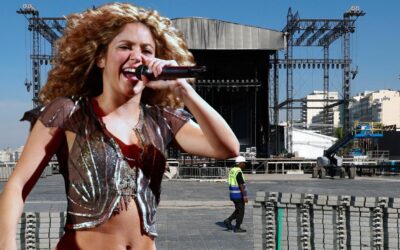 Shakira de luto; muere trabajador durante montaje para su concierto
