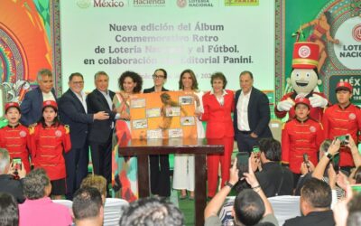 Lotería Nacional y Panini presentan el álbum conmemorativo de futbol