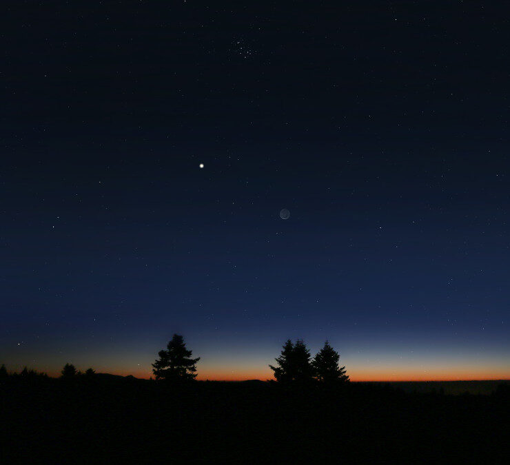 Efemérides celestes del 13 al 19 de abril de 2026