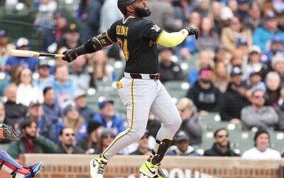 El bate de Marcell Ozuna no sincroniza con los Piratas