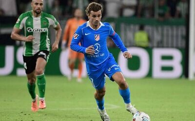 Antoine Griezmann en la final de la Copa del Rey vs Real Sociedad