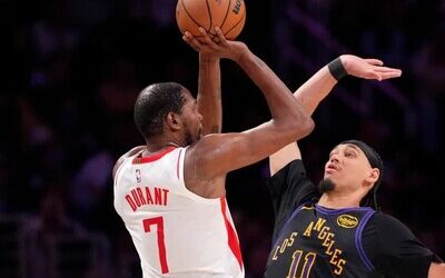 NBA: Rockets no tendrán a Kevin Durant ante los Lakers