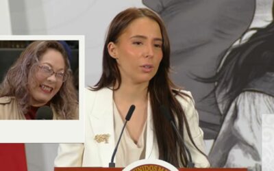 Reportera confunde a Majo Aguilar con Ángela durante conferencia de Sheinbaum | Video