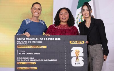 Sheinbaum entrega boletos para inauguración del Mundial; seguirá el evento en el Fan Fest del Zócalo