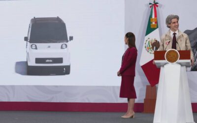 Gobierno presenta diseño de Olinia; producción de autos eléctricos arrancará en 2027
