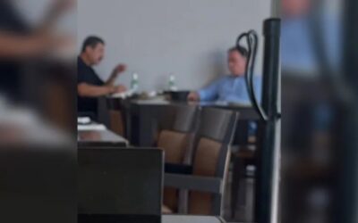 Enrique Inzunza reaparece con Javier Corral en el Country Club de Sinaloa tras semanas de ausencia