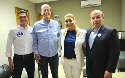 En apoyo a Maru Campos, gobernadora de Chihuahua, el PAN se reconcilia con exlíderes y expresidentes