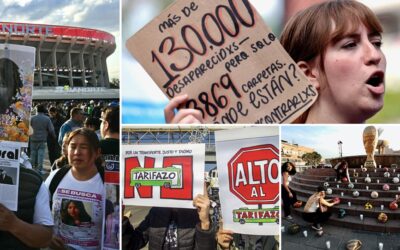 Problemas sociales salen a la luz en ciudades mundialistas: protestas se intensifican en CDMX, Nuevo León y Jalisco
