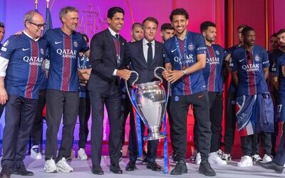 El PSG celebra en París su bicampeonato de Europa