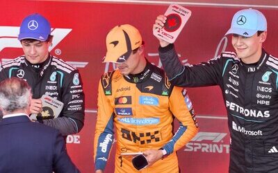 F1: Russell gana el esprint de Canadá tras un duelo con Antonelli