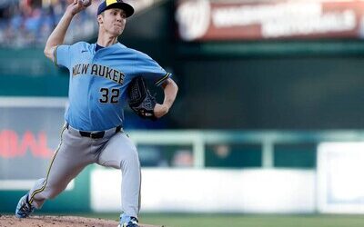 Misiorowski hizo 10 lanzamientos a más de 103 mph, récord