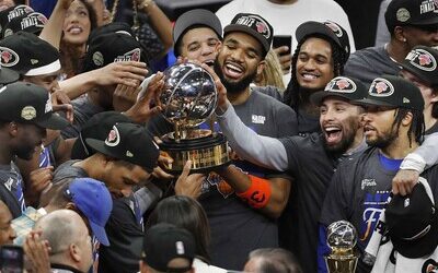 Knicks barren a Cavaliers; Karl Towns logra otro doble doble
