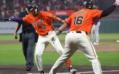 Los Gigantes, en la cola, apuntan a Devers y Adames apagados