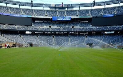 Mundial 2026: Instalan el césped del estadio de la final del Mundial