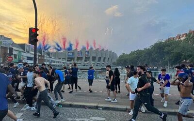 PSG: al menos 79 detenciones y policía herido por festejos