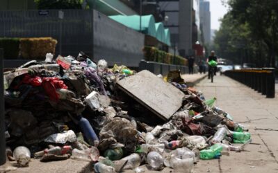 Festejo por triunfo de México deja 40 toneladas basura en Reforma y Ángel de la Independencia