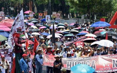CNTE planea reforzar la huelga en el arranque del Mundial con protestas en el AICM y Estadio Azteca