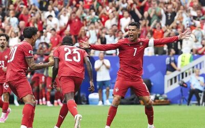 Cristiano calma la tormenta con doblete y Portugal golea a Uzbekistán