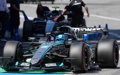F1: George Russell manda en los terceros libre de Montmeló