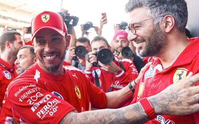 Fórmula Uno: Hamilton gana en Cataluña y festeja por fin con Ferrari