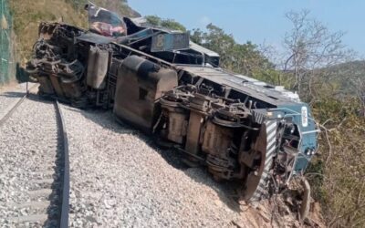 Convoy del Tren Interoceánico se descarrila en Oaxaca; no hay víctimas